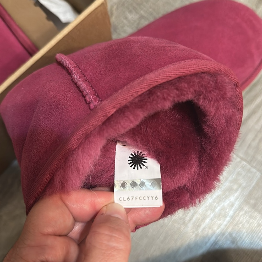 UGG Pink Classic Short II Boots - Picture 12 of 12